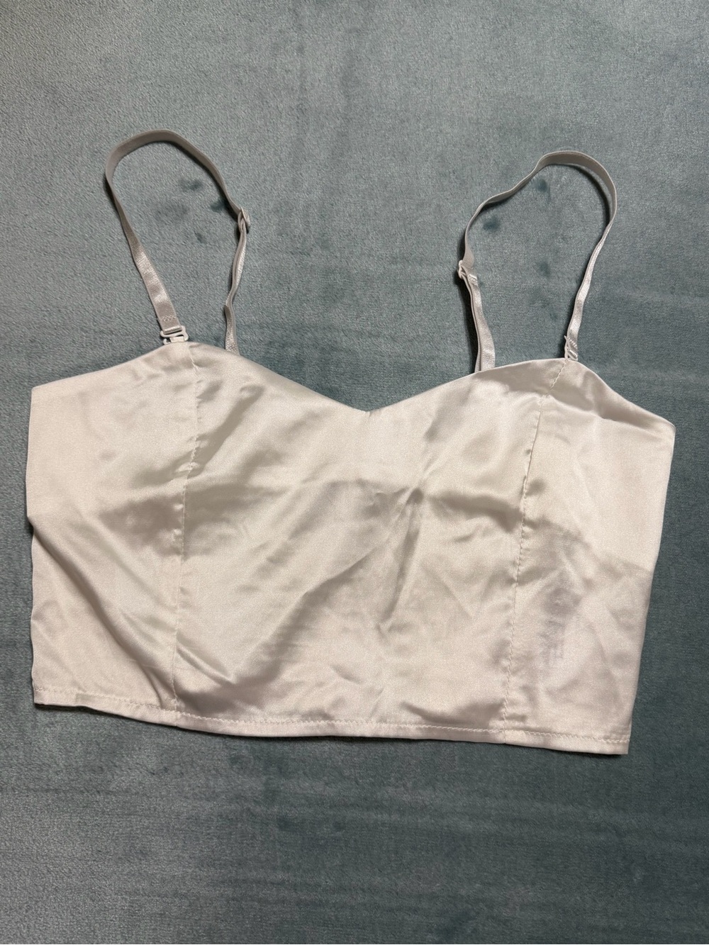 Women's Satin Crop Cami Top